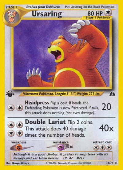 Ursaring (34) 34 — Neo Discovery