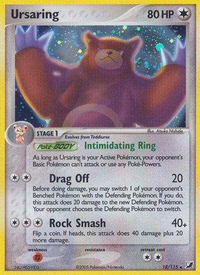 Ursaring 18/115 — EX Unseen Forces