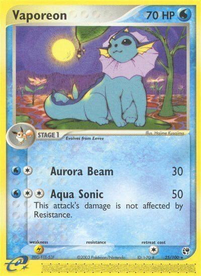 Vaporeon 25 — EX Sandstorm