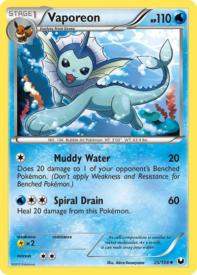 Vaporeon 25 — Dark Explorers