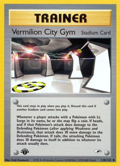 Vermilion City Gym - 120 - Gym Heroes Pokemon - Collectr Vermilion City Gym - 120 - Gym Heroes Pokemon - Collectr