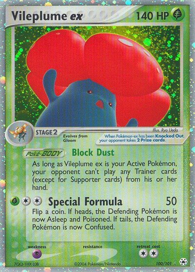 Vileplume ex 100 — EX Hidden Legends