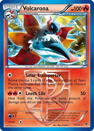 Volcarona (Team Plasma) - 13 - Plasma Blast Pokemon - Collectr Volcarona (Team Plasma) - 13 - Plasma Blast Pokemon - Collectr