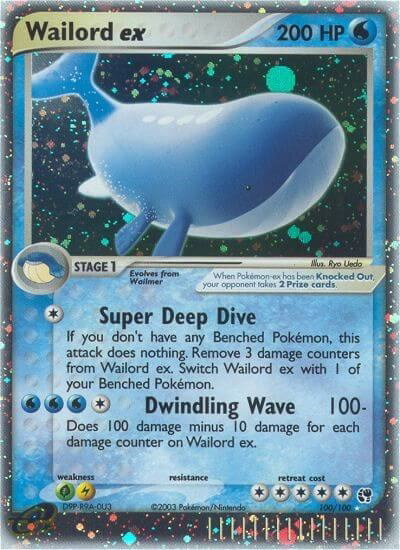 Wailord ex 100 — EX Sandstorm