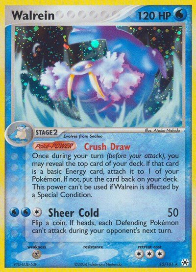 Walrein 15 — EX Hidden Legends