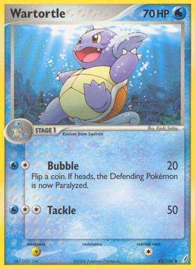 Wartortle (42) 42 — EX Crystal Guardians