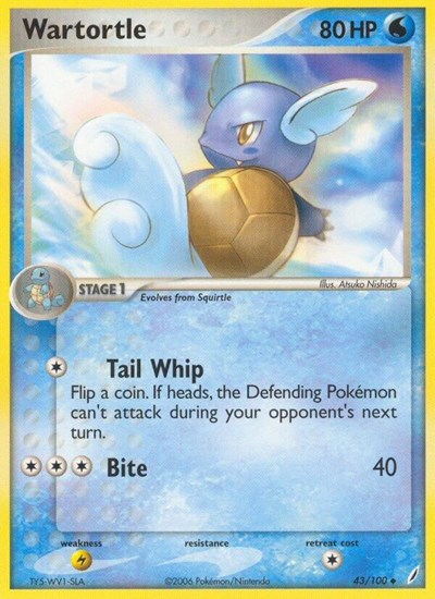 Wartortle (43) 43 — EX Crystal Guardians