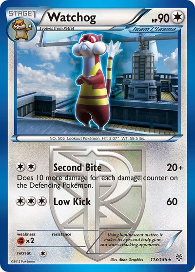 Watchog (Team Plasma) 113 — Plasma Storm