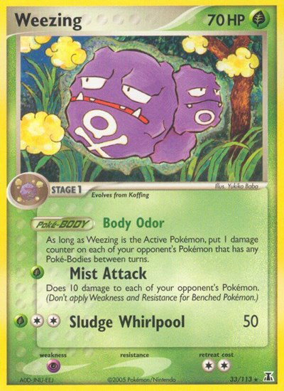 Weezing 33 — EX Delta Species