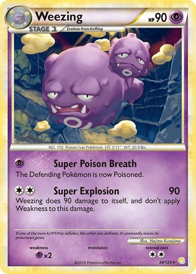 Weezing 34 — HeartGold SoulSilver