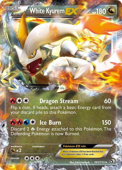 White Kyurem EX 101 — Legendary Treasures