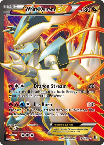 White Kyurem EX (146 Full Art) 146 — Boundaries Crossed