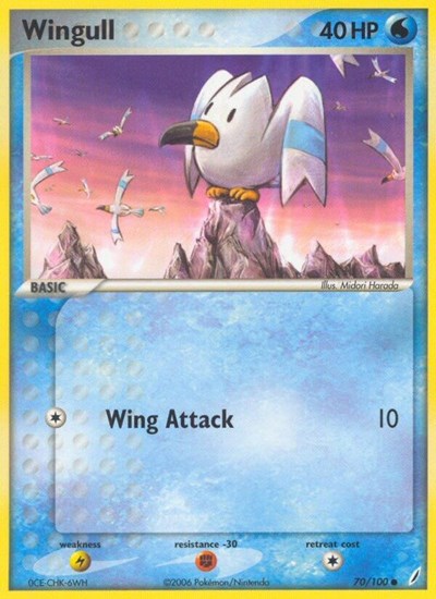 Wingull 70 — EX Crystal Guardians