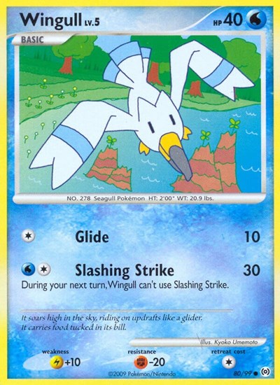 Wingull (80) 80/99 — Platinum Arceus