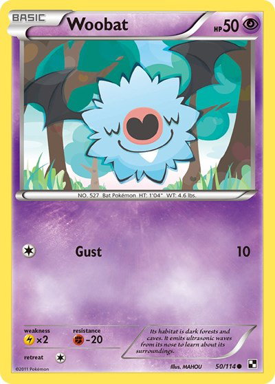 Woobat 50 — Black and White