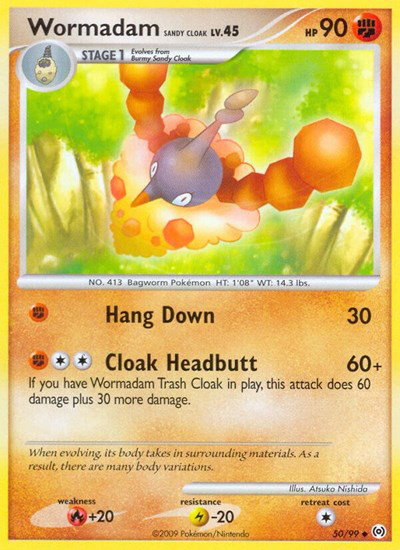 Wormadam Sandy Cloak 50/99 — Platinum Arceus