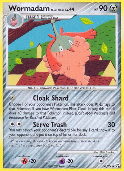 Wormadam Trash Cloak 51/99 — Platinum Arceus