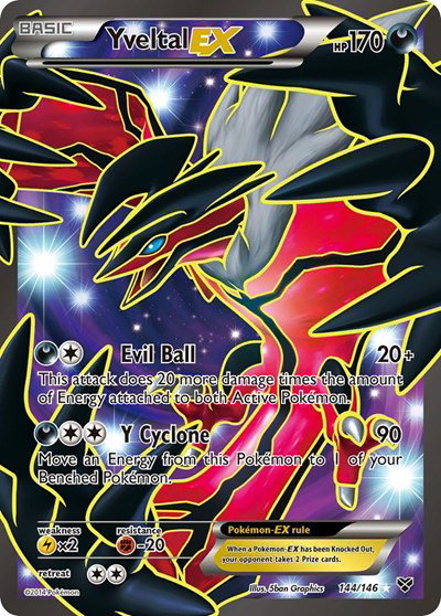 Yveltal EX (144 Full Art) 144 — XY Base Set