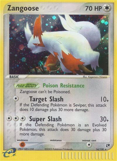 Zangoose 14 — EX Sandstorm