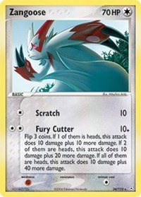 Zangoose 34 — EX Holon Phantoms