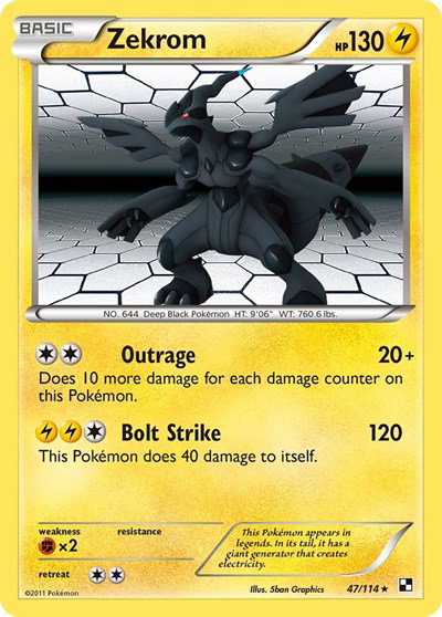 Zekrom 47 — Black and White