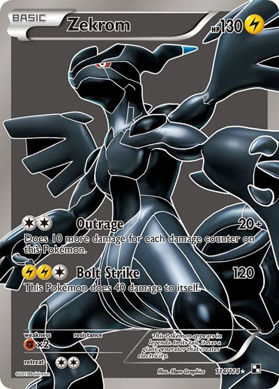 Zekrom (Full Art) 114 — Black and White