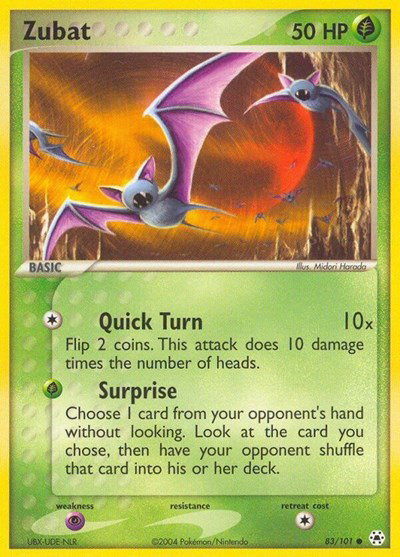 zubat pokemon card price Pokmon TCG Zubat Promo (Trick or Trade Halloween) 089/163