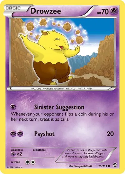 Drowzee - 35 - Furious Fists Pokemon - Collectr Drowzee - 35 - Furious Fists Pokemon - Collectr