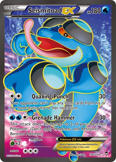 Seismitoad EX (106 Full Art) 