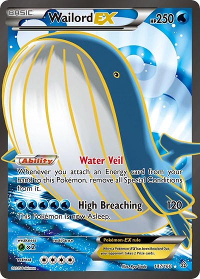 Wailord EX (147 Full Art) 147 — Primal Clash