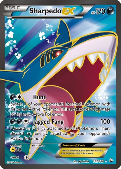 Sharpedo EX (152 Full Art) 152 — Primal Clash
