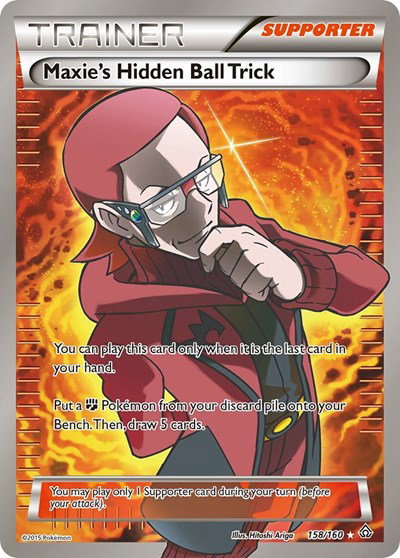 Maxie's Hidden Ball Trick (158 Full Art) 158 — Primal Clash