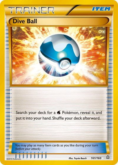 Dive Ball (161 Secret Rare) 161 — Primal Clash