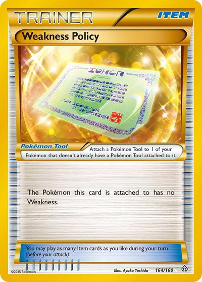 Weakness Policy (164 Secret Rare) 164 — Primal Clash