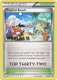 Tropical Beach (Top 32) BW28 — Black and White Promos