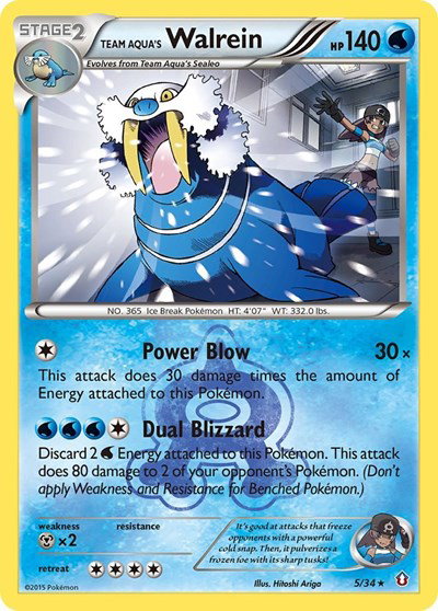 Team Aqua's Walrein 5 — Double Crisis