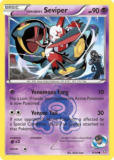 Team Aqua's Seviper 9 — Double Crisis