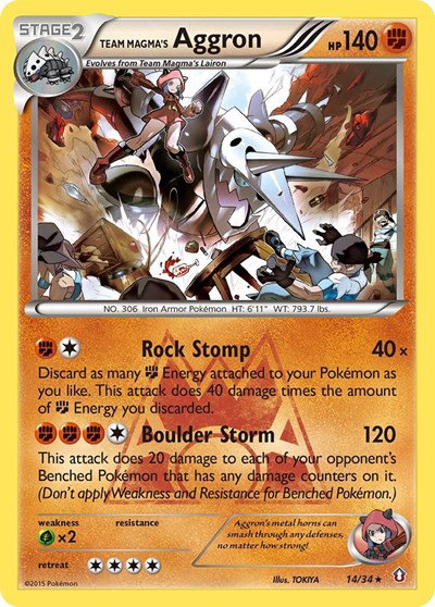 Team Magma's Aggron 14 — Double Crisis