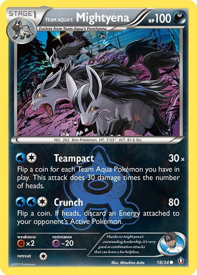 Team Aqua's Mightyena 18 — Double Crisis