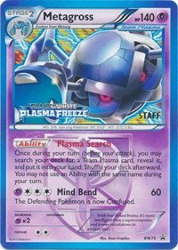 Metagross (Team Plasma) (Staff Prerelease) BW75 — Black and White Promos