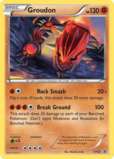 basic groudon pokemon card value Groudon EX (XY42) [XY: Black Star Promos]